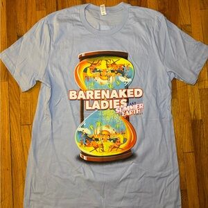 Blue Barenaked Ladies Summer on Earth tour t-shirt in size L